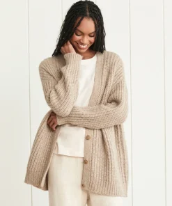 Jenni Kayne Alpaca Cocoon Cardigan Oatmeal Clearance