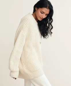 Jenni Kayne Alpaca Cocoon Cardigan Ivory Sale