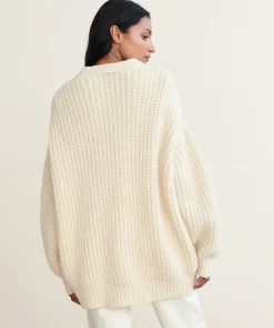 Jenni Kayne Alpaca Cocoon Cardigan Ivory Sale