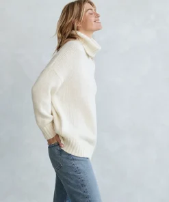 Jenni Kayne Alpaca Cocoon Turtleneck Ivory Online