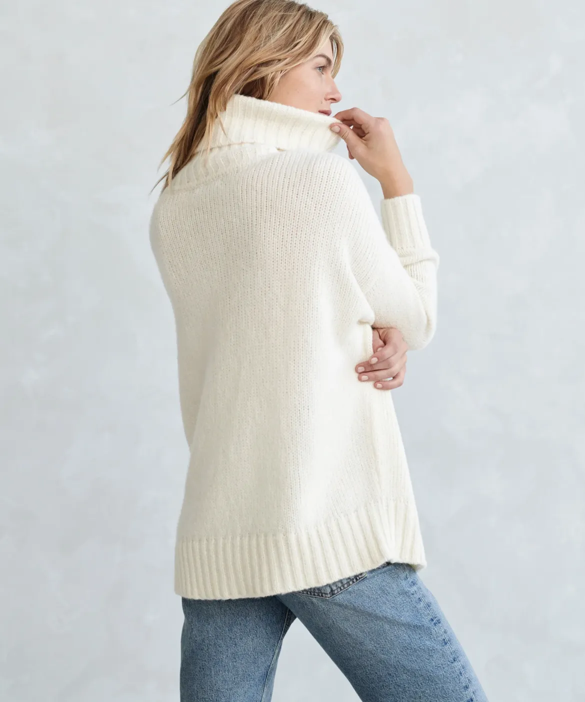 Jenni Kayne Alpaca Cocoon Turtleneck Ivory Online
