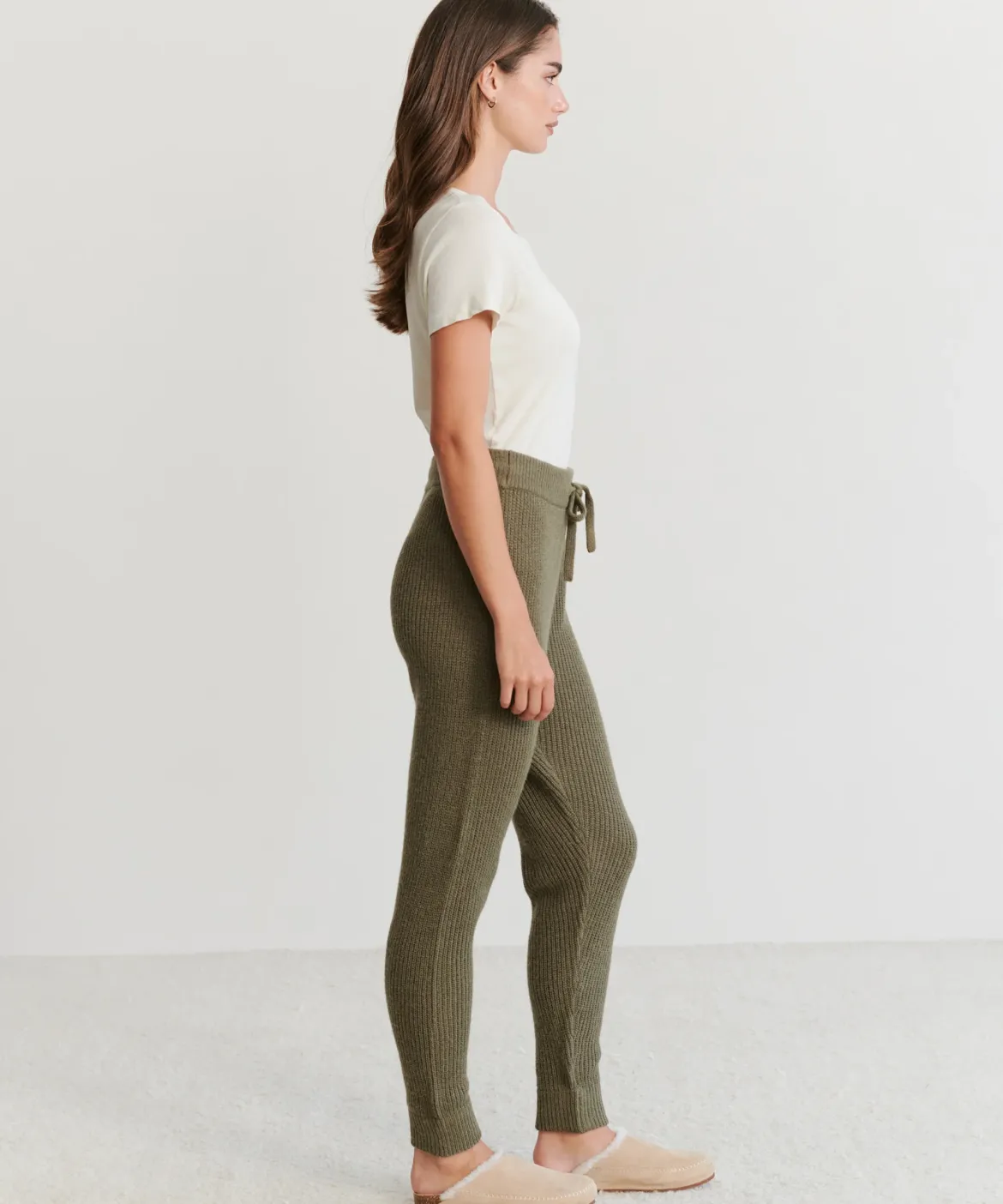 Jenni Kayne Alpaca Fisherman Sweatpant Olive Sale