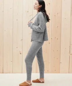 Jenni Kayne Alpaca Fisherman Sweatpant Heather Grey Fashion