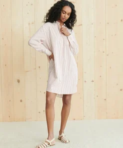 Jenni Kayne Beach Shirt Rust Stripe Fashion