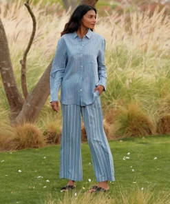 Jenni Kayne Bianca Pant Vintage Blue Stripe Best
