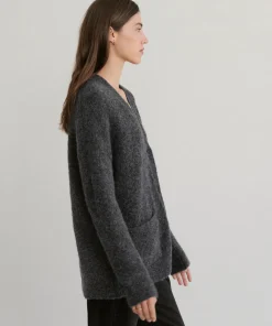 Jenni Kayne Boucle Cocoon Cardigan Charcoal Online