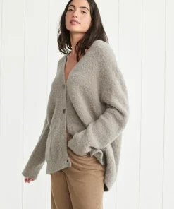 Jenni Kayne Boucle Cocoon Cardigan Smoke Best