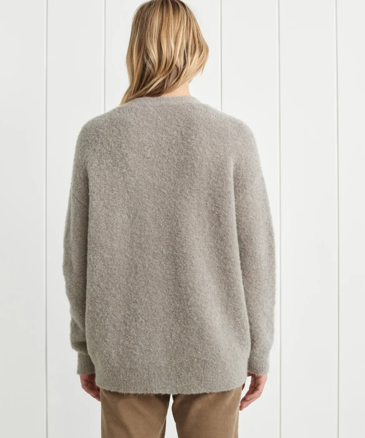 Jenni Kayne Boucle Cocoon Cardigan Smoke Best