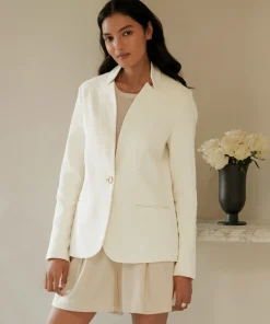 Jenni Kayne Boy Blazer Cream Best