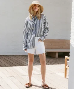 Jenni Kayne Boyfriend Shirt Ink Stripe Sale