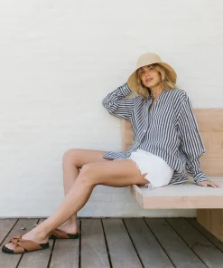 Jenni Kayne Boyfriend Shirt Ink Stripe Sale