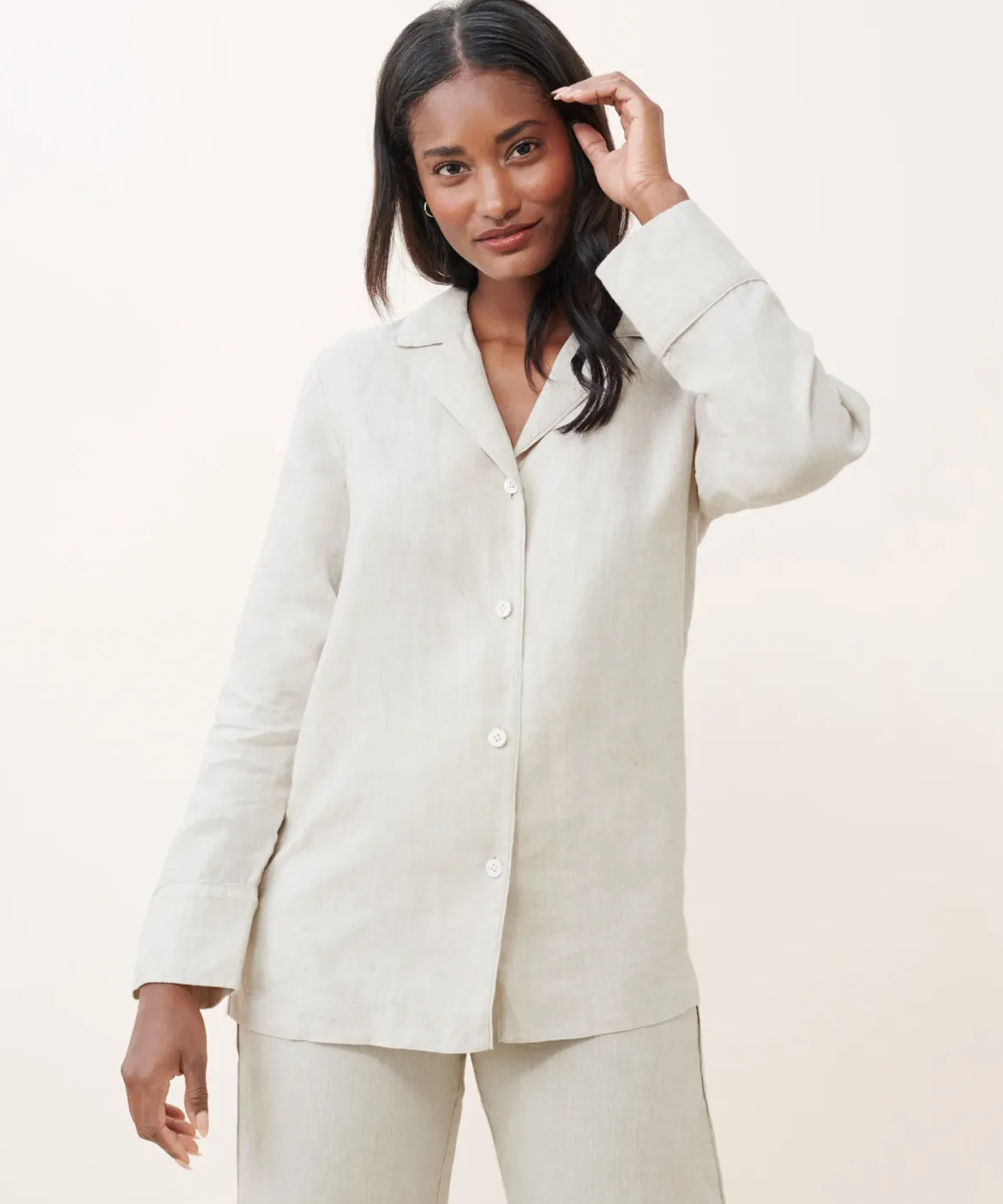Jenni Kayne Breeze Pajama Top Natural Outlet