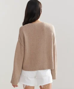 Jenni Kayne Cameron Crewneck Oatmeal Outlet