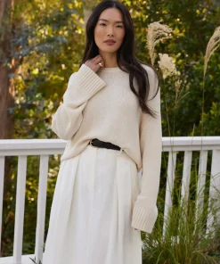 Jenni Kayne Cameron Crewneck Cream Fashion