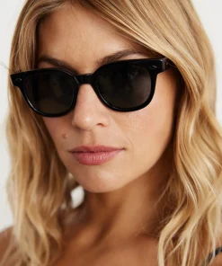 Jenni Kayne Canter Sunglasses Bio Black/Blue Smoke Outlet