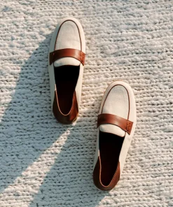 Jenni Kayne Canvas Loafer Ivory Outlet