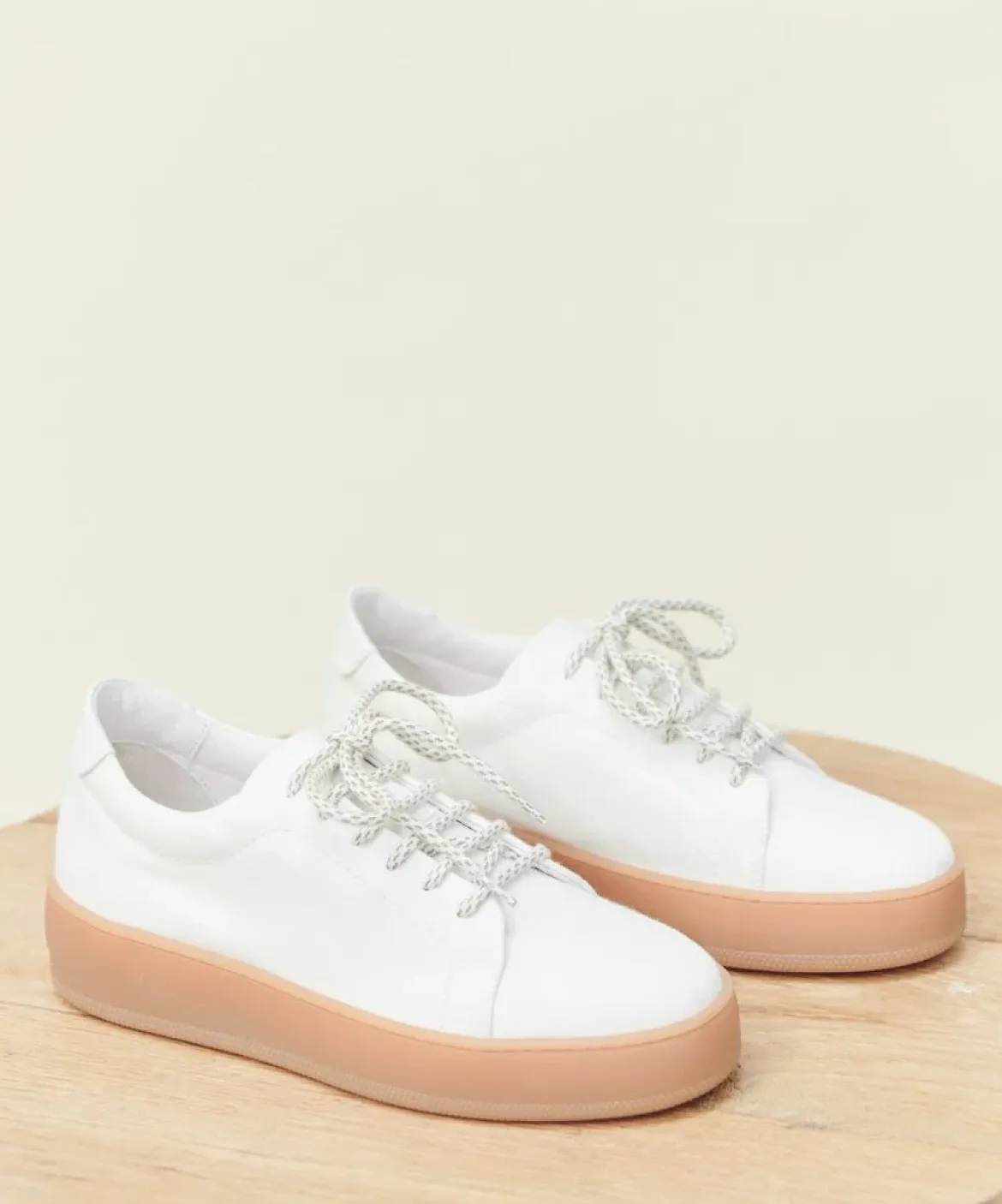 Jenni Kayne Canvas Skater Sneaker Cream Discount