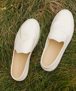 Jenni Kayne Canvas Slider Sneaker Cream Fashion