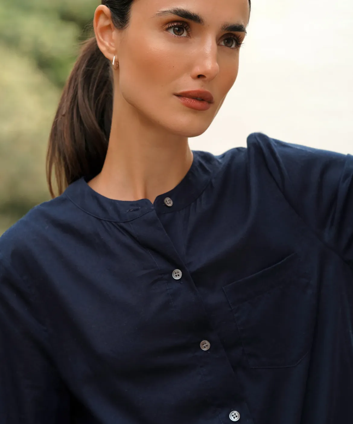 Jenni Kayne Capri Caftan Dress Navy Fashion