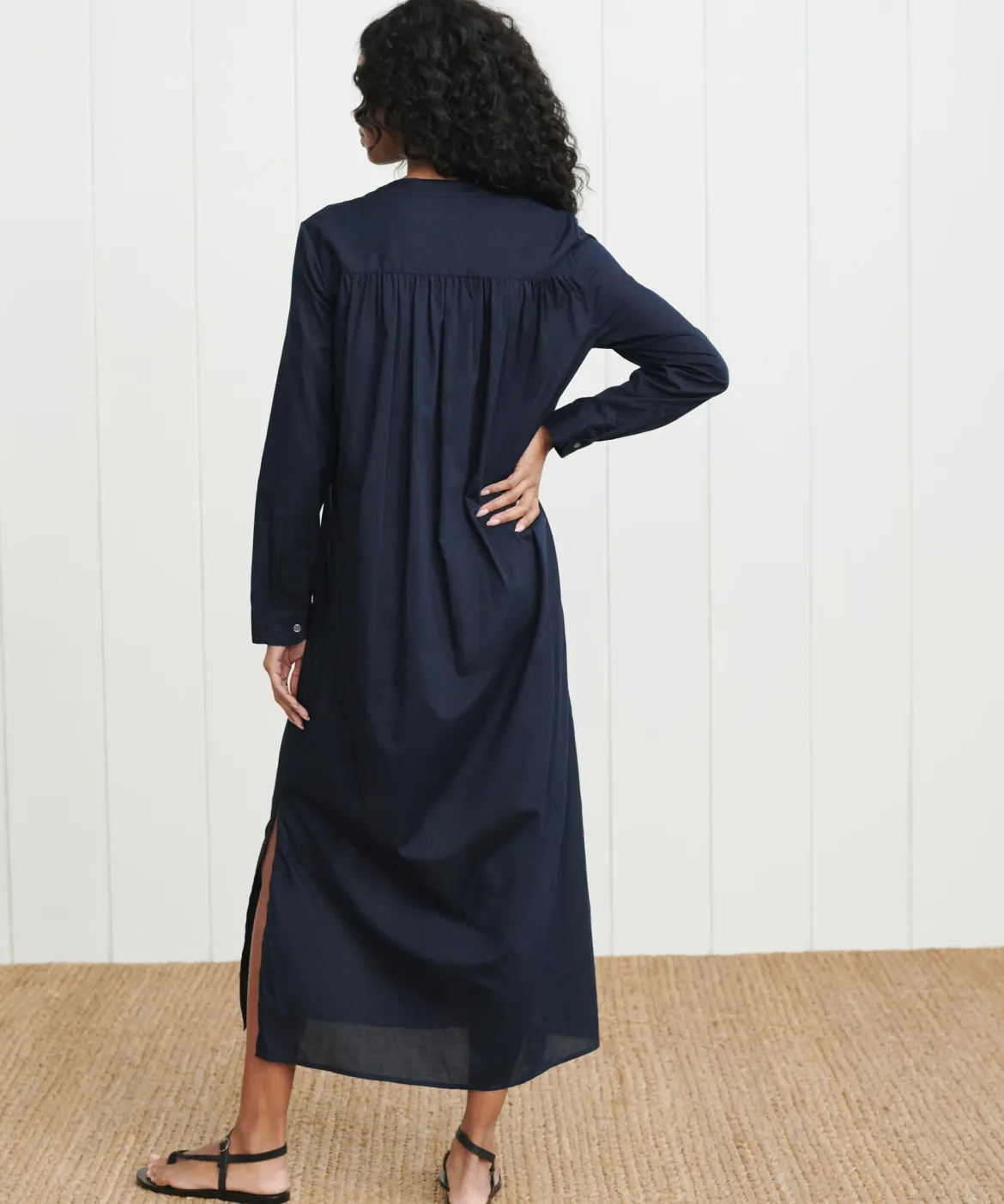 Jenni Kayne Capri Caftan Dress Navy Fashion