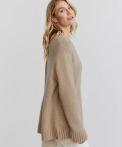 Jenni Kayne Cashmere Amelia Crewneck Warm Sand Fashion