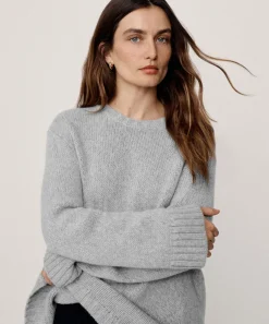 Jenni Kayne Cashmere Amelia Crewneck Grey Best