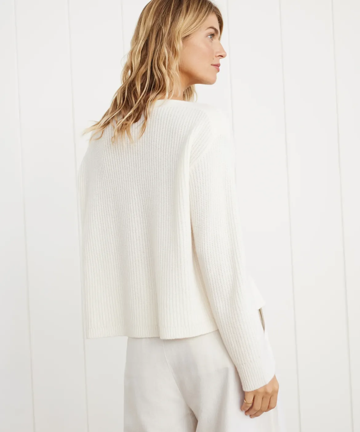 Jenni Kayne Cashmere Boatneck Sweater Ivory Discount