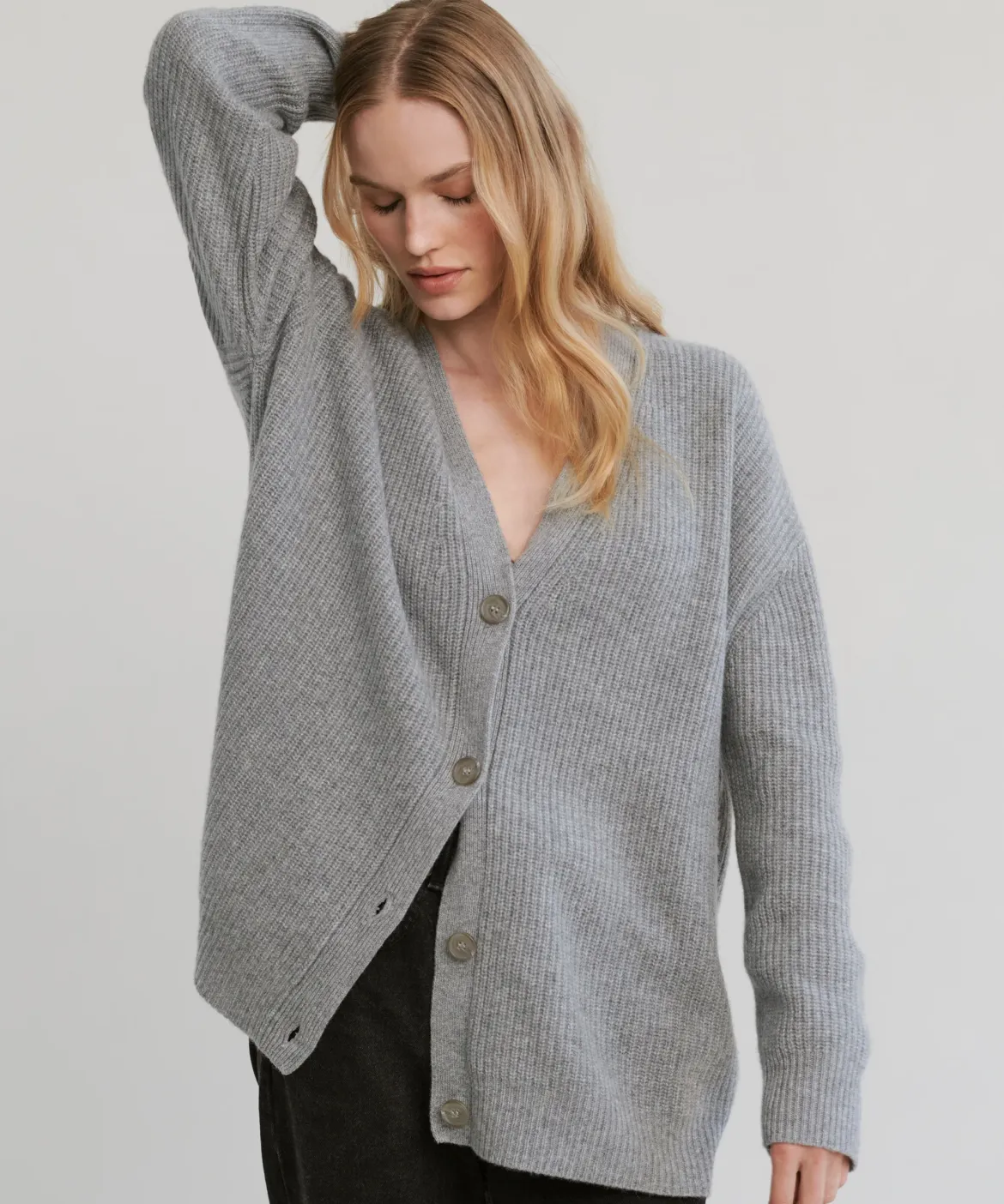 Jenni Kayne Cashmere Cocoon Cardigan Heather Grey Discount