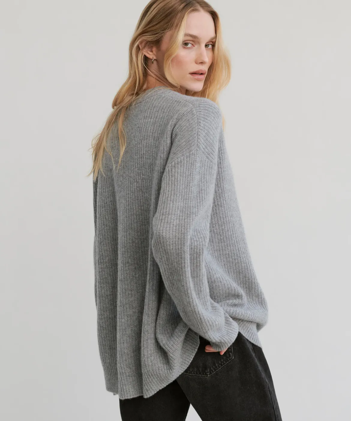 Jenni Kayne Cashmere Cocoon Cardigan Heather Grey Discount