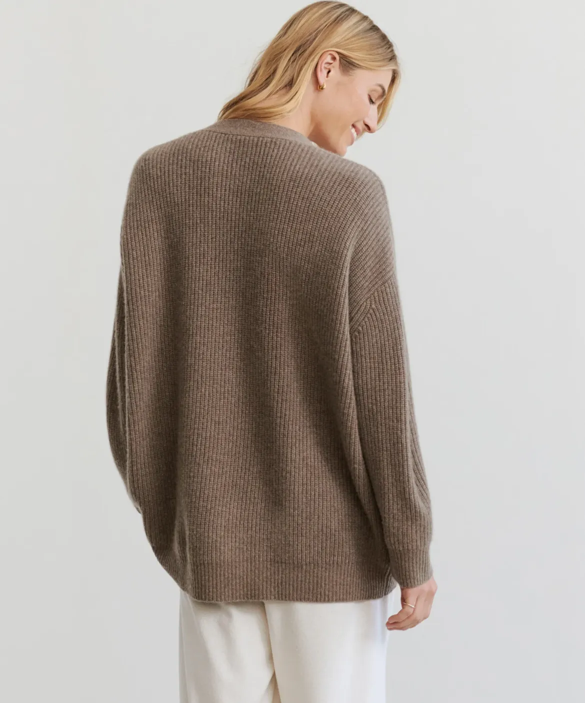 Jenni Kayne Cashmere Cocoon Cardigan Russet Fashion