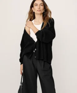 Jenni Kayne Cashmere Cocoon Cardigan Black New