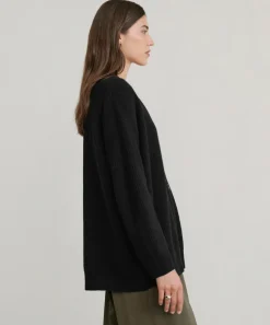 Jenni Kayne Cashmere Cocoon Cardigan Black New