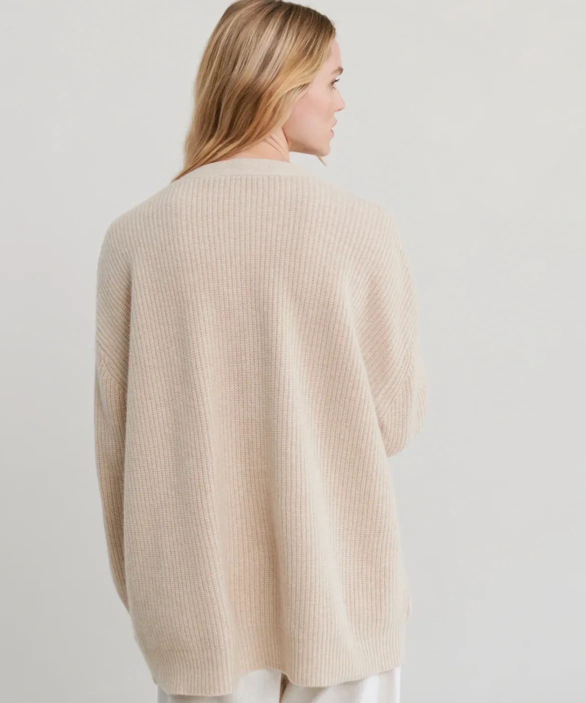 Jenni Kayne Cashmere Cocoon Cardigan Oatmeal Online