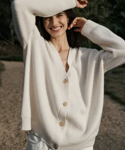 Jenni Kayne Cashmere Cocoon Cardigan Ivory Online