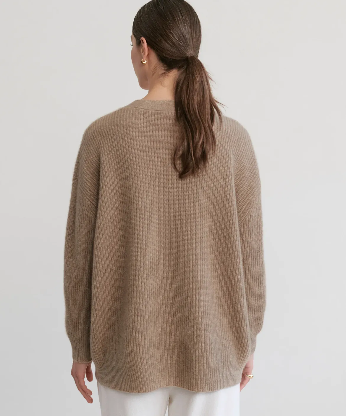 Jenni Kayne Cashmere Cocoon Cardigan Undyed Stone Sale