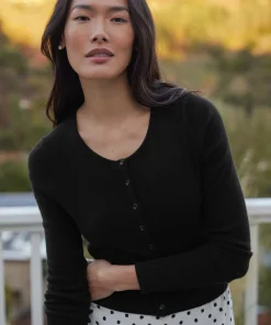 Jenni Kayne Cashmere Finley Cardigan Black Sale