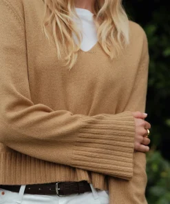 Jenni Kayne Cashmere Frances Polo Camel Sale