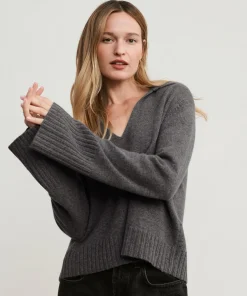 Jenni Kayne Cashmere Frances Polo Thunder Outlet