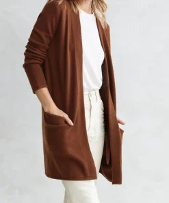 Jenni Kayne Cashmere Sweater Coat Cinnamon Outlet