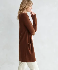 Jenni Kayne Cashmere Sweater Coat Cinnamon Outlet