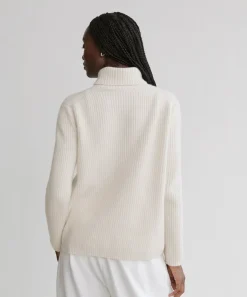 Jenni Kayne Cashmere Turtleneck Ivory Clearance