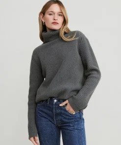 Jenni Kayne Cashmere Turtleneck Storm Clearance