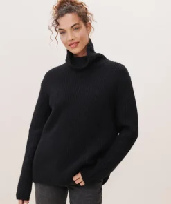 Jenni Kayne Cashmere Turtleneck Black Discount