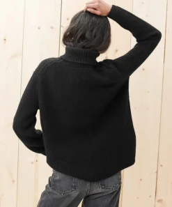 Jenni Kayne Cashmere Turtleneck Black Discount