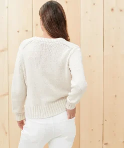 Jenni Kayne Classic Crewneck Bone Clearance