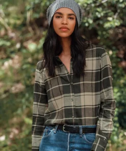 Jenni Kayne Classic Flannel Hunter Plaid New