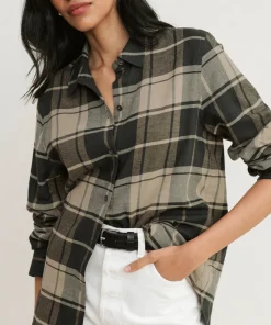 Jenni Kayne Classic Flannel Hunter Plaid New