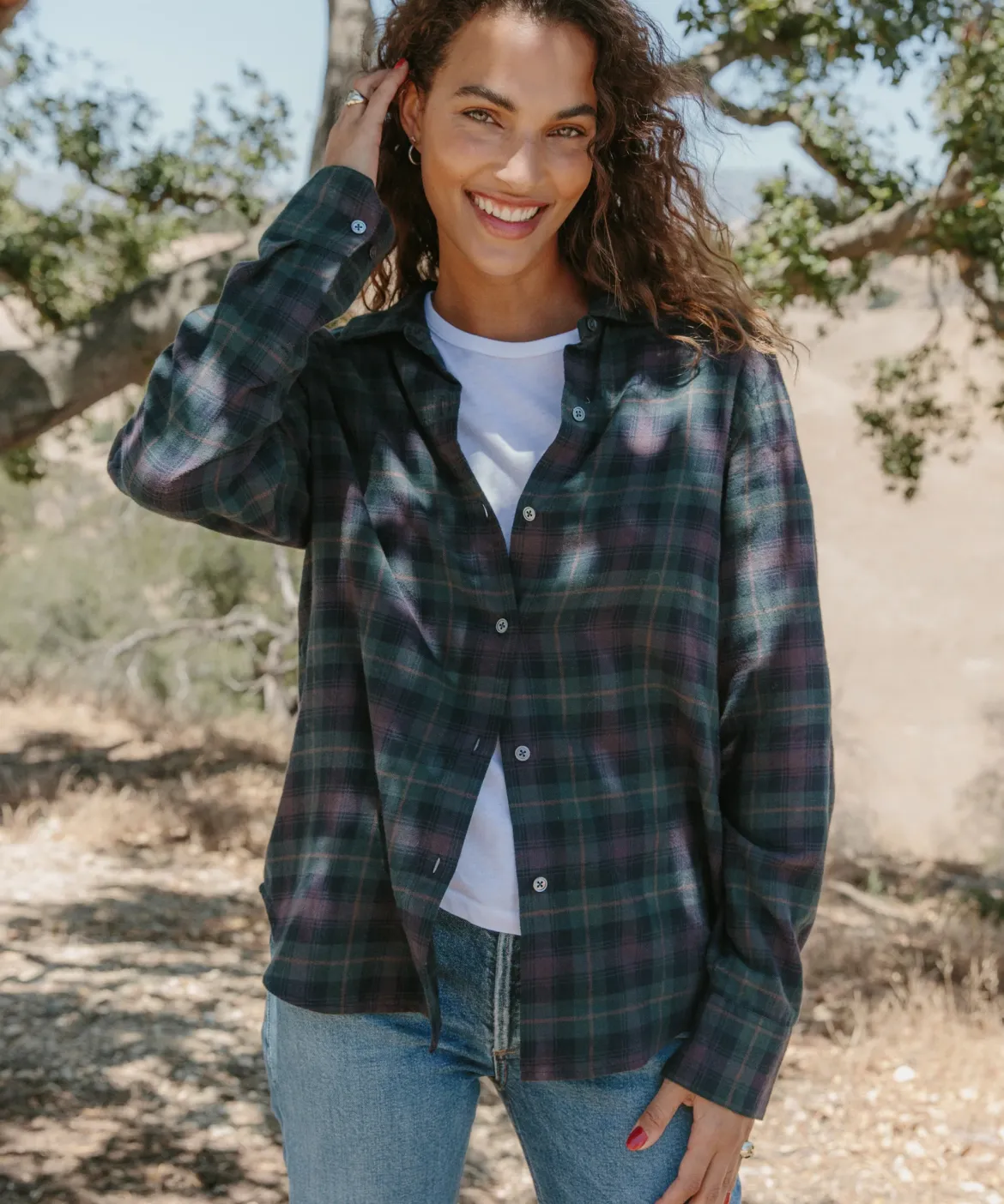 Jenni Kayne Classic Flannel Forest Plaid Discount