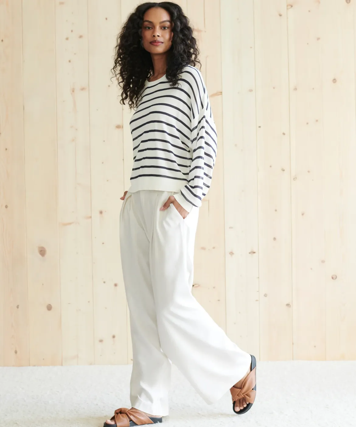 Jenni Kayne Coast Pullover Navy Stripe Online