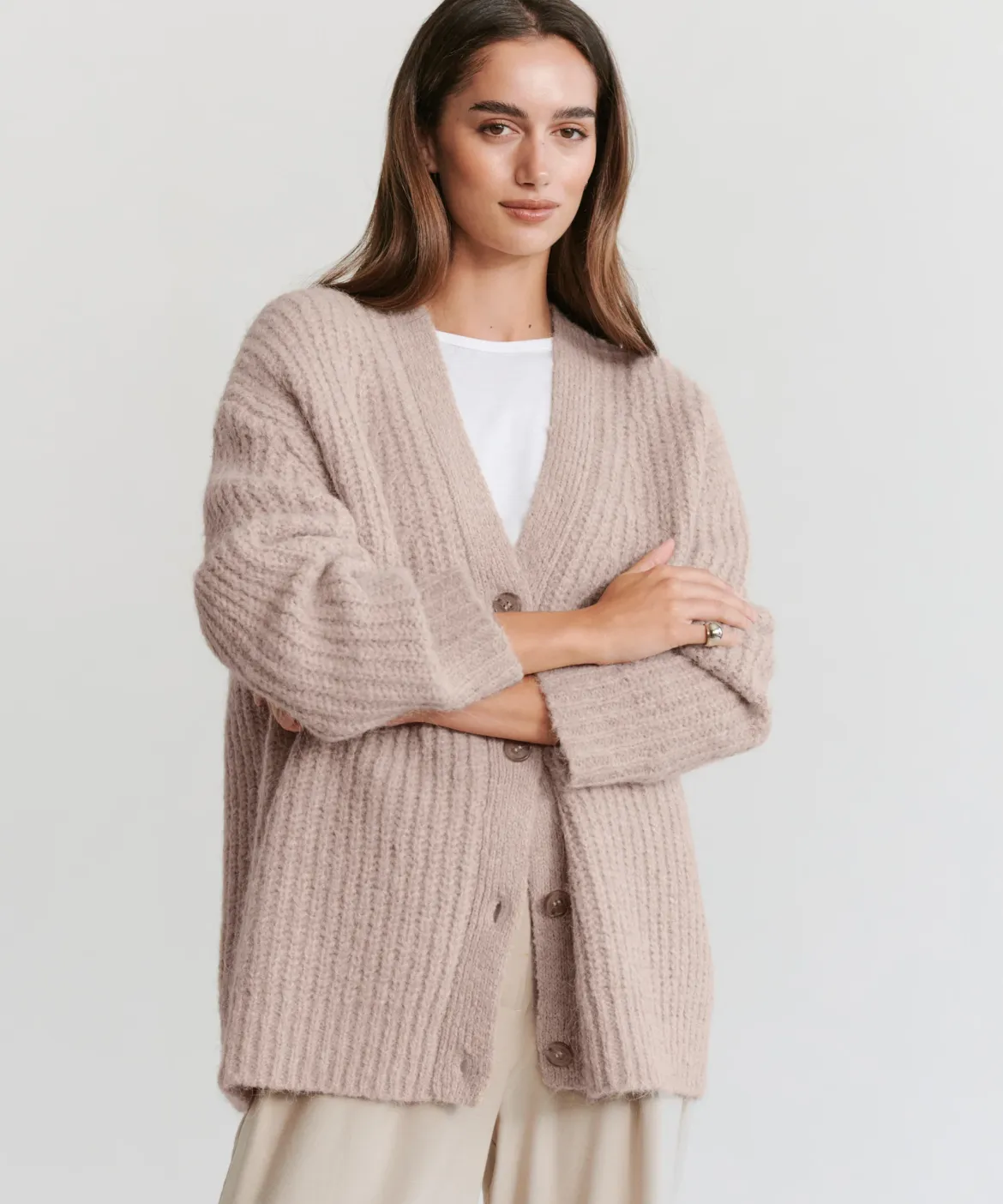 Jenni Kayne Cocoon Cardigan Taupe Sale